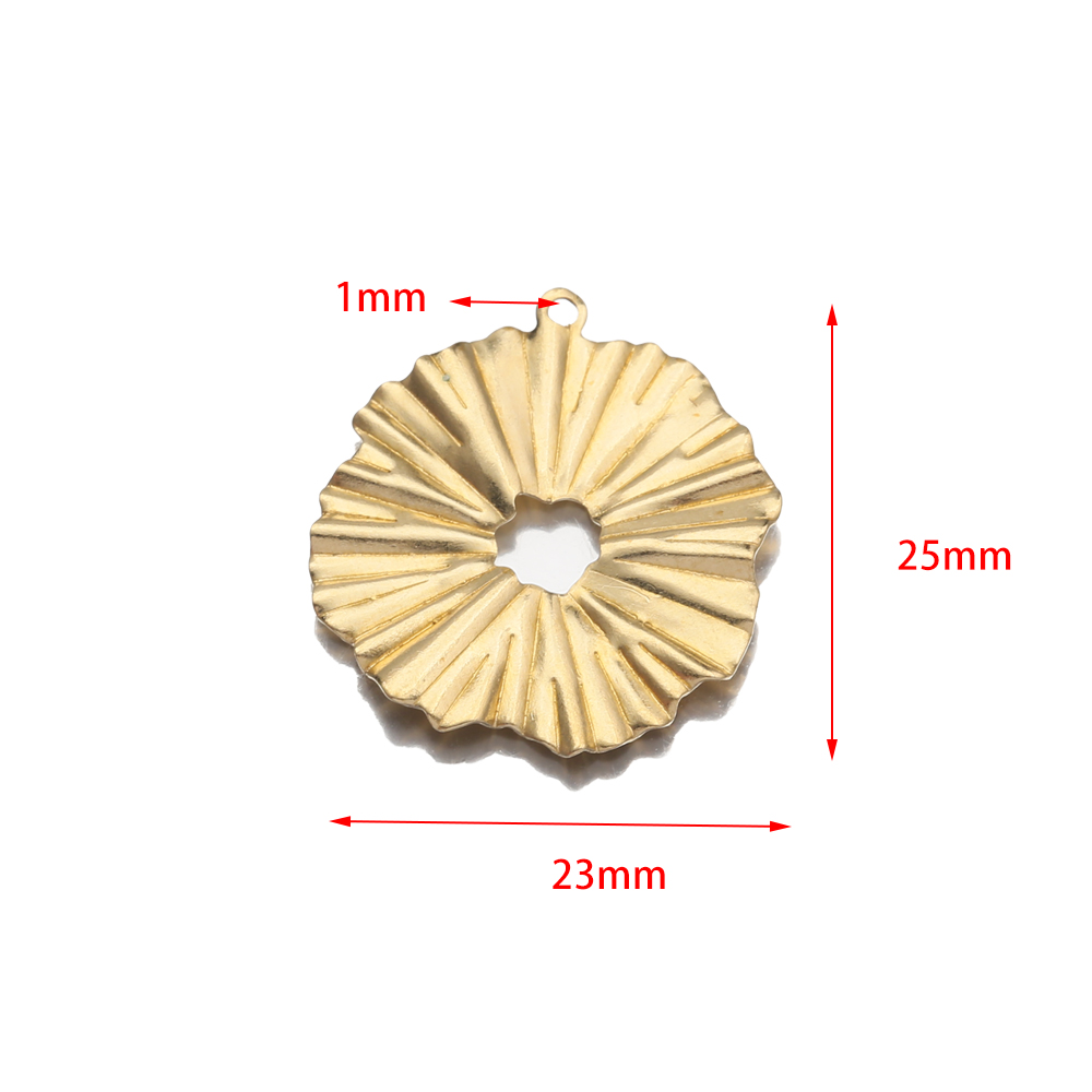 20pcs/Lot Brass Sun Flowers Ch - Ethnic Fashion Jewellery ulasan dan harga