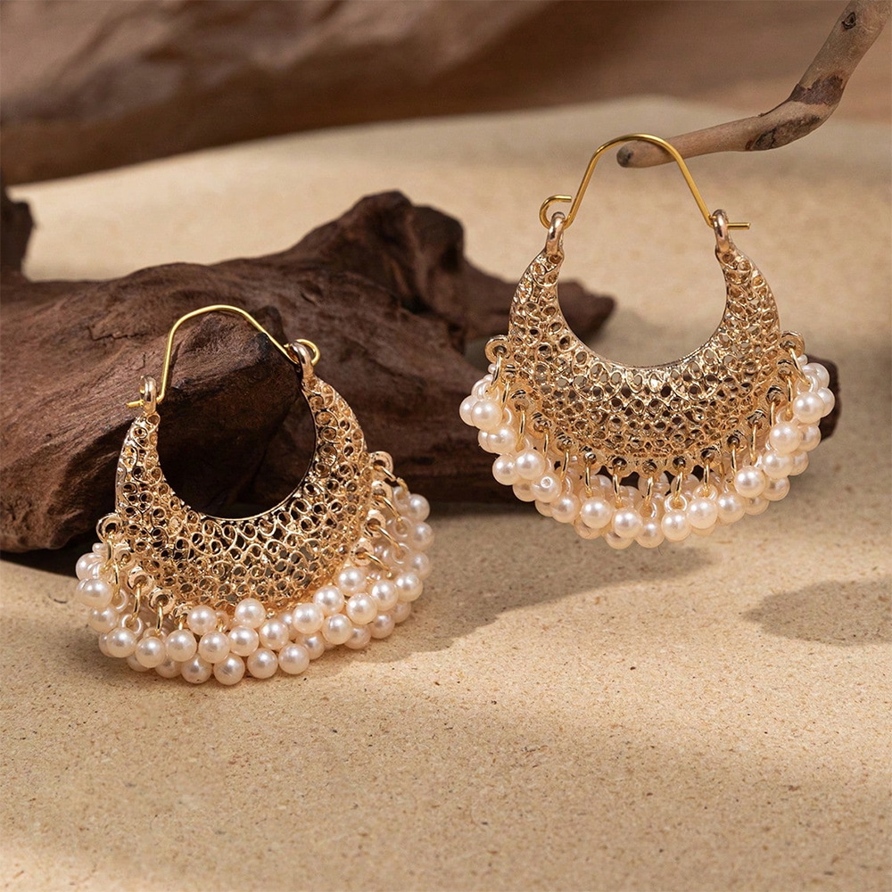 Retro New Gold Color Hollow In - Ethnic Indian Fashion ulasan dan harga