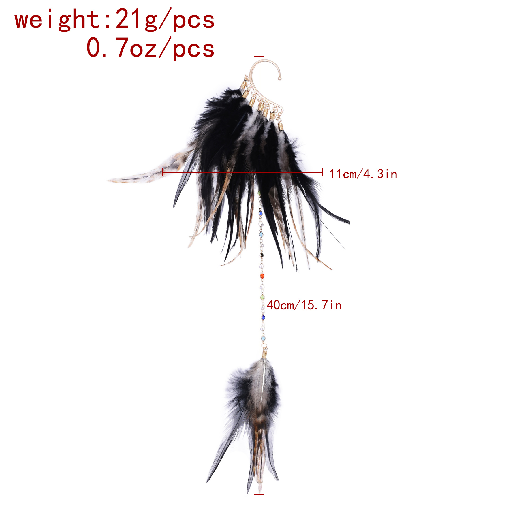 Bohemian Ethnic Style Feather  - Ethnic Indian Fashion ulasan dan harga
