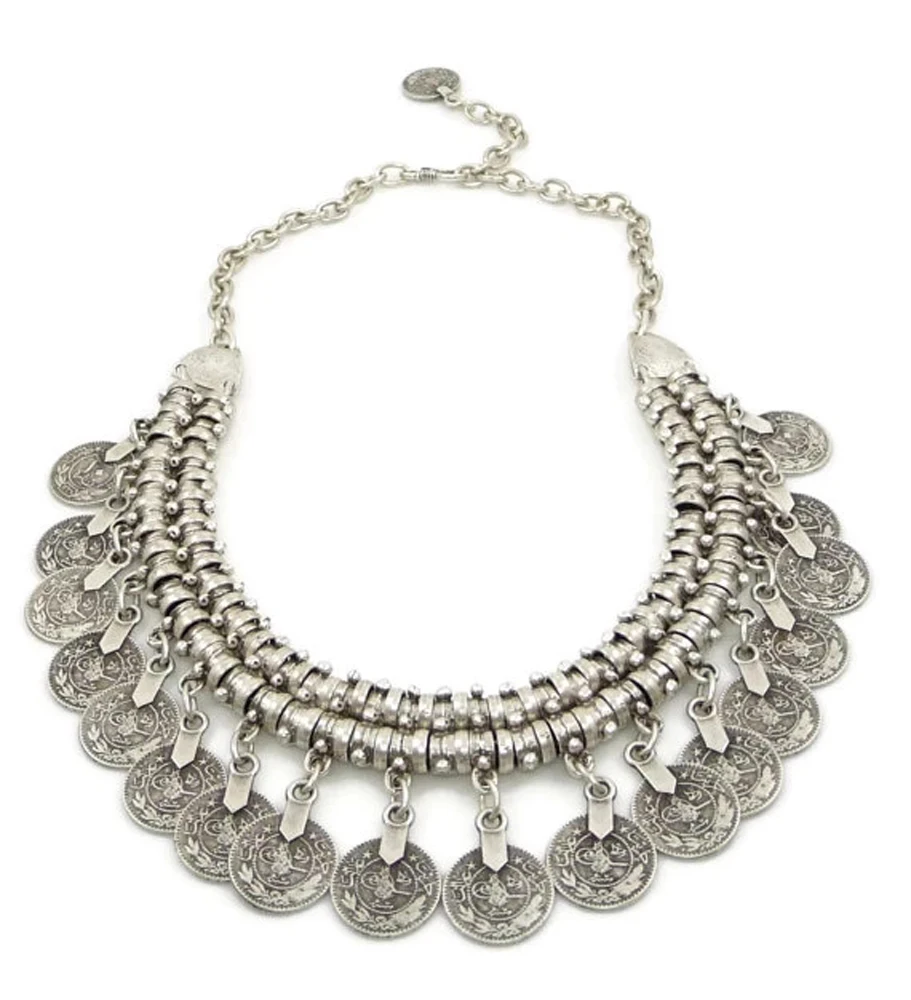 Multi-style Vintage Coin Choke - Ethnic Fashion Pakistan ulasan dan harga