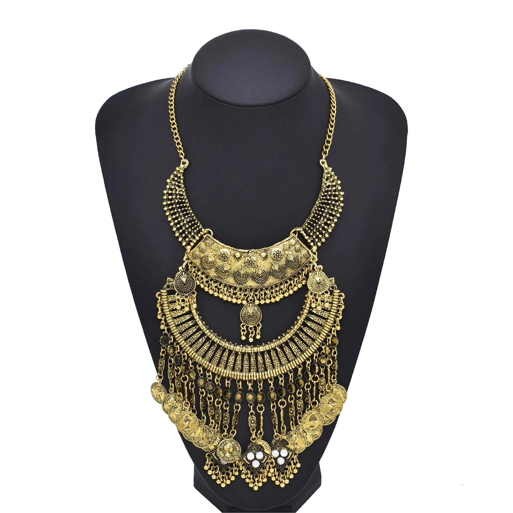 Retro Golden Gypsy Afghan Coin - Ethnic Fashion Pakistan ulasan dan harga