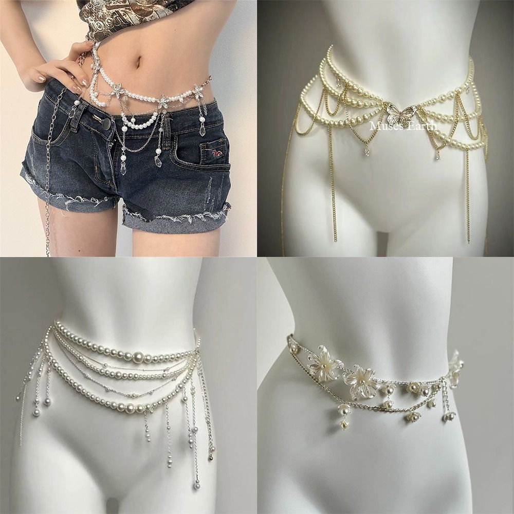Fashion Elegant Pearl Waist Ch - Ethnic Fashion Jewellery ulasan dan harga