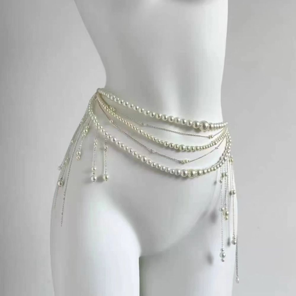 Fashion Elegant Pearl Waist Ch - Ethnic Fashion Jewellery ulasan dan harga